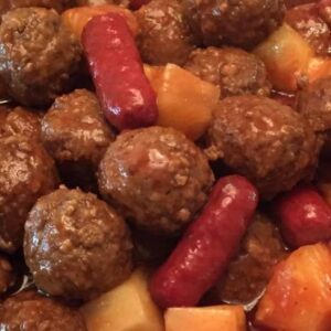 Hawaiian meatballs 