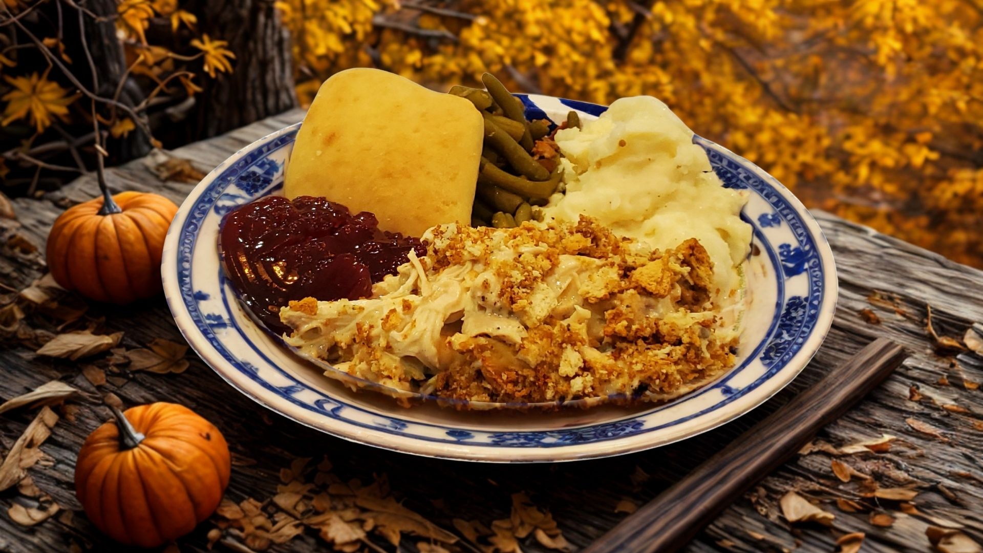 Thanksgiving Plate - Chicken Casserole